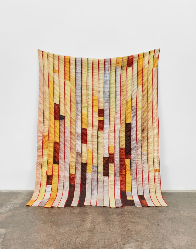 Carla Edwards, &quot;Untitled&quot;, 2014, standard American flags, nylon dye, 144 x 72 in (365.8 x 182.9 cm)