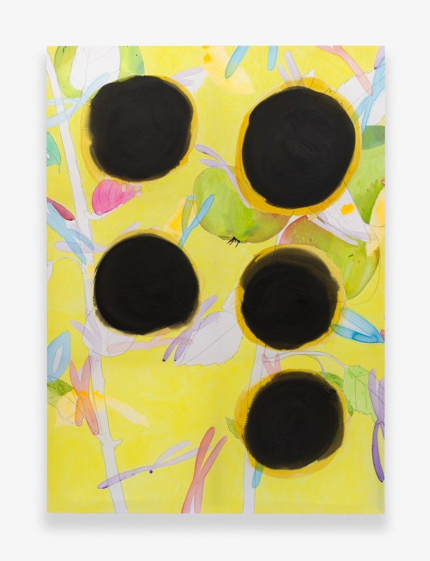 Paul Heyer, &quot;Five Apples&quot;, 2015, oil and acrylic on polyester, 70 x 48 in (177.8 x 121.9 cm)