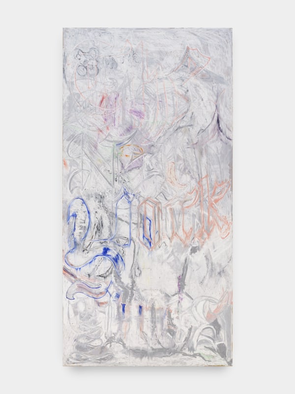 JPW3, &quot;NyT&quot;, 2024, oil stick on panel, 96 x 48 in (243.8 x 121.9 cm)