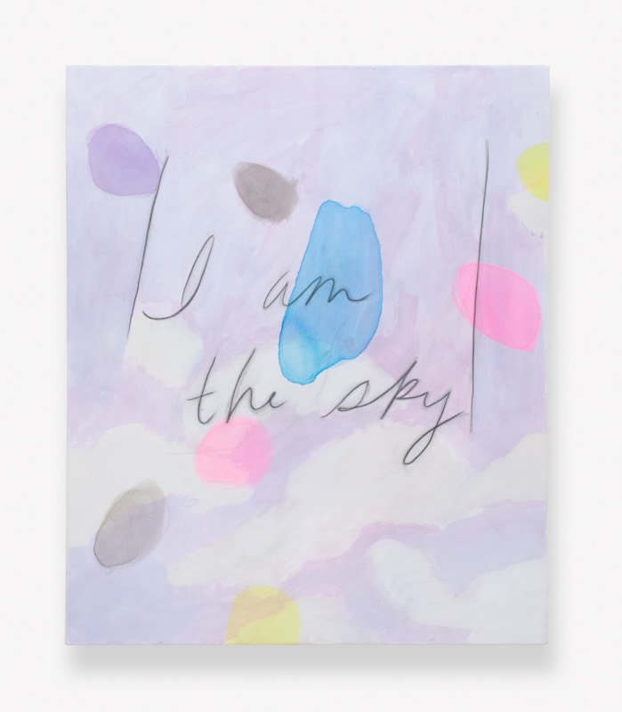 Paul Heyer, &quot;I am the Sky (Version 2: Euphoria)&quot;, 2016, oil and charcoal on canvas with Bemburg silk, 21 x 16 in (53.3 x 40.6 cm)
