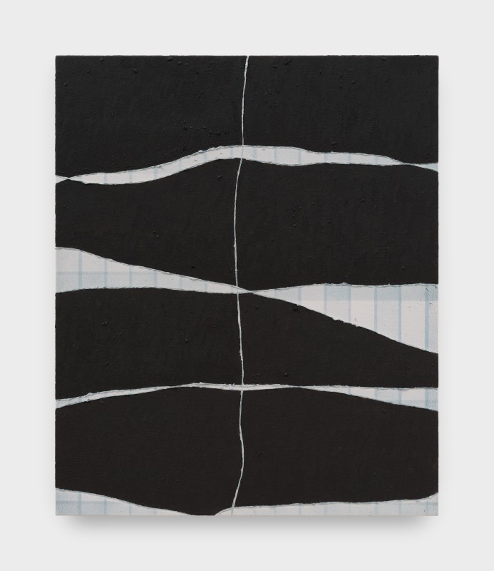 Claire Colette, &quot;System Collapse&quot;, 2025, acrylic, ash, salt, resin, flowers, 36 x 30 in (91.4 x 76.2 cm)