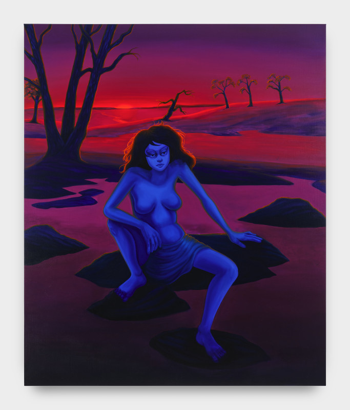 Bambou Gili, &quot;At Wit&rsquo;s End&quot;, 2024, oil on linen, 72 x 60 in (182.9 x 152.4 cm)