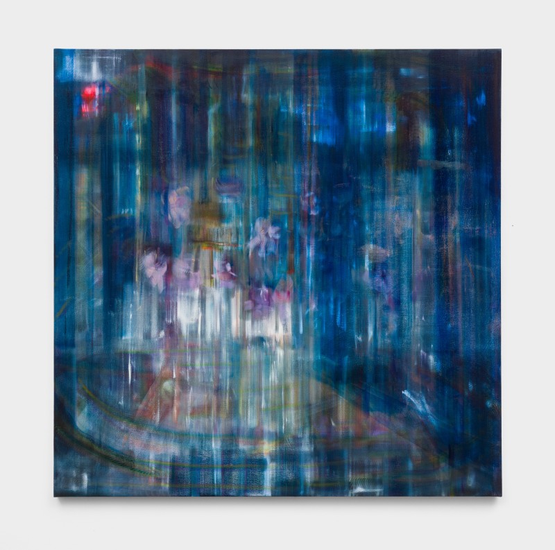 Ben Tong,&nbsp;&quot;My Whole World Turns Blue&quot;, 2023,&nbsp;oil on canvas,&nbsp;66 x 66 in (167.6 x 167.6 cm)