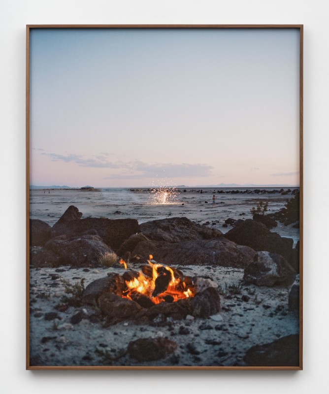 Elise Rasmussen, &quot;the 4th (Spiral Jetty)&quot;, 2024, archival pigment print, walnut frame, 60 x 48 in (152.4 x 121.9 cm)