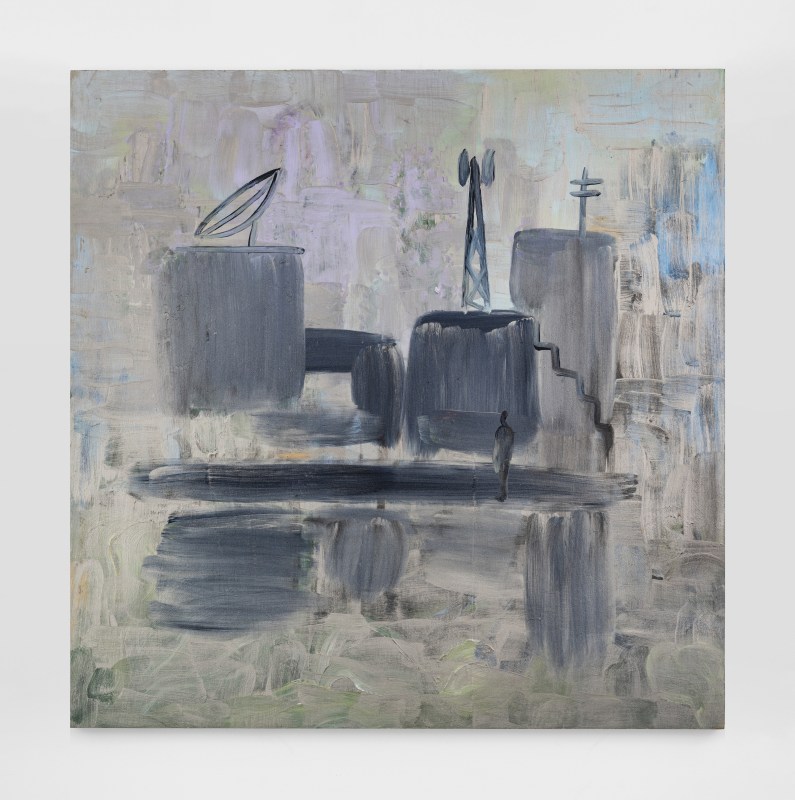 Wanda Koop, &quot;Satellite Dish&quot;, 1989, acrylic on plywood, 48 x 48 in (121.9 x 121.9 cm)