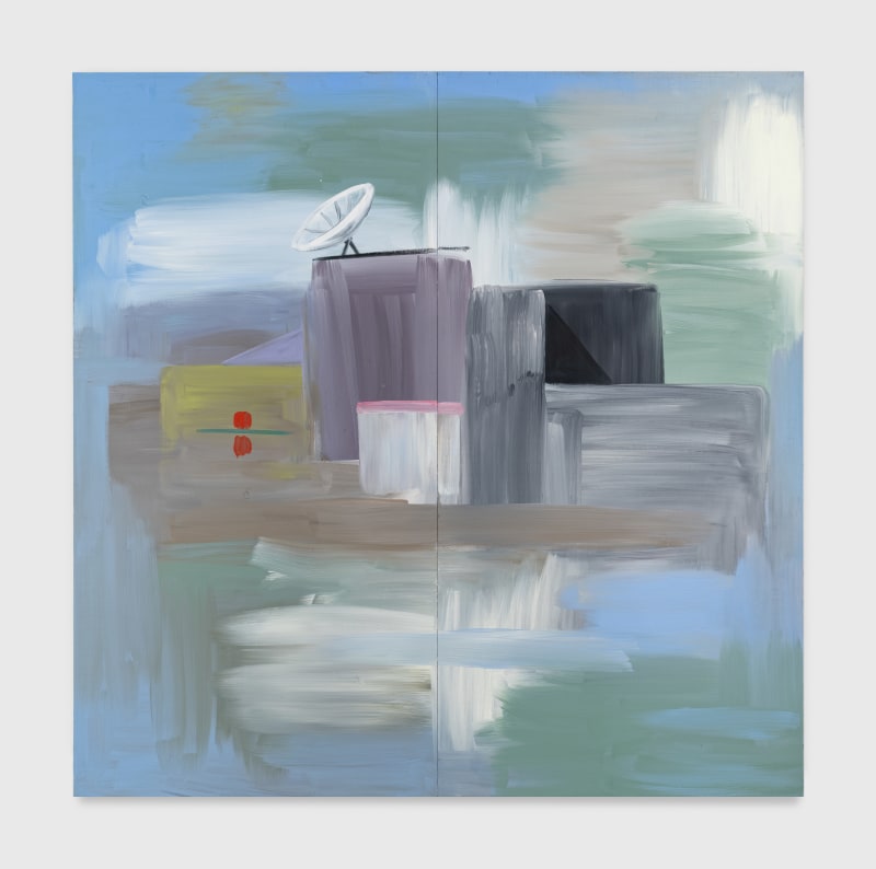 Wanda Koop, &quot;No Words (Satellite Dish)&quot;, 1986, acrylic on plywood, 96 x 96 in (243.8 x 243.8 cm)