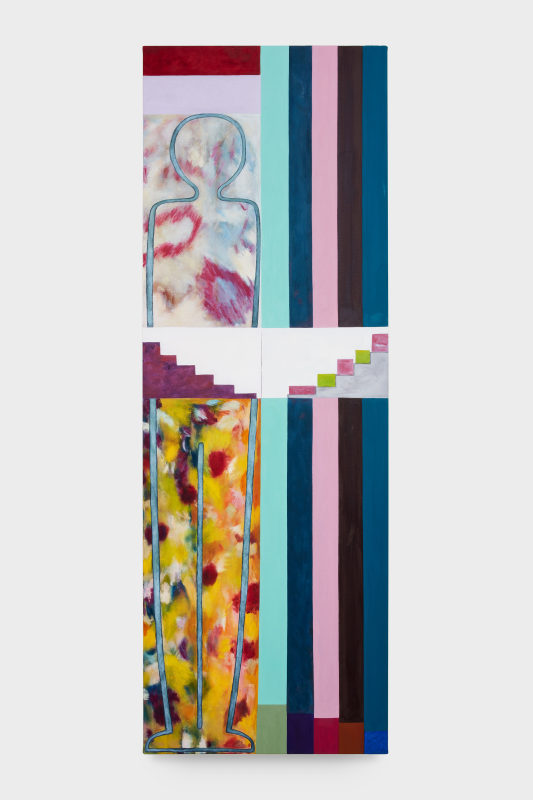 Marisa Takal, &quot;Horizon,&quot; 2022, oil on canvas, 75 x 26 in (190.5 x 66 cm)