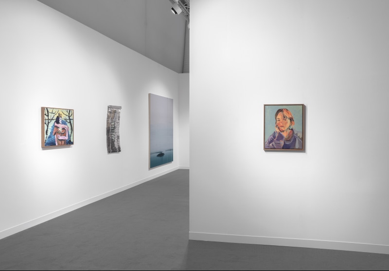 Claire Tabouret, Marcel Alcal&aacute;, Anne Libby and Wanda Koop, Frieze London, installation view, 2024