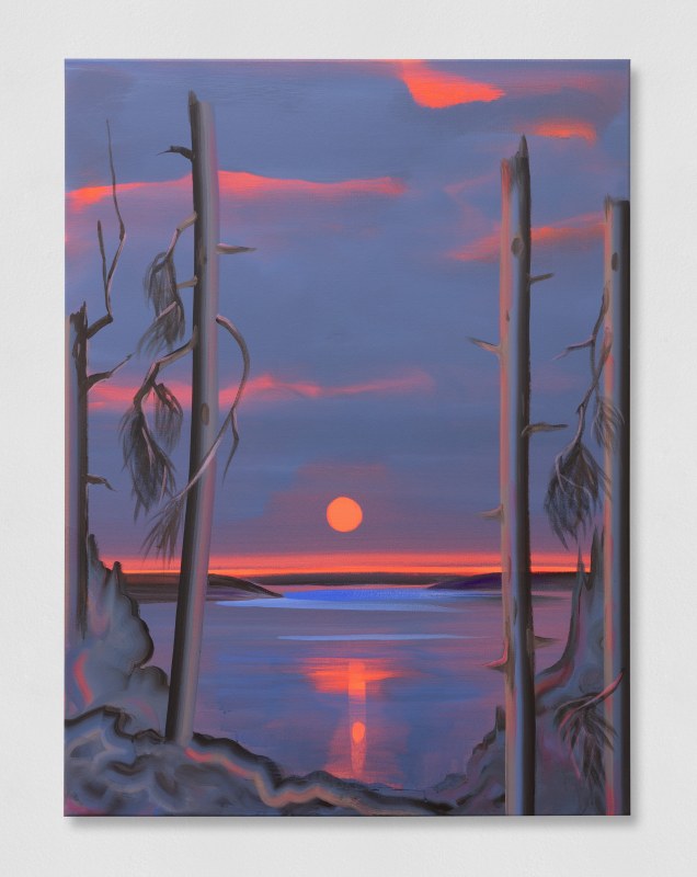 Wanda Koop, &quot;Scandinavia Sunset&quot;, 2024, acrylic on canvas, 40 x 30 in (101.6 x 76.2 cm)