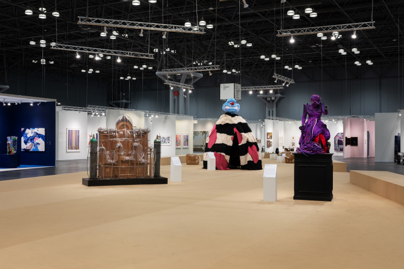 Sean Townley, &quot;Gassing the Imperial Throne,&quot;&nbsp;installation view at The Armory Show, Platform Section, New York, NY, 2022