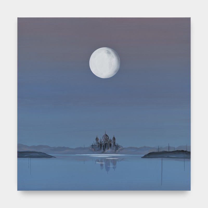 Wanda Koop,&nbsp;&quot;Ukrainian Quartet - Moon&quot;, 2023,&nbsp;acrylic on canvas,&nbsp;84 x 84 in (213.4 x 213.4 cm)
