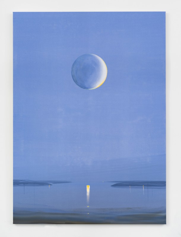 Wanda Koop, &quot;Blue Moon&quot;, 2024, acrylic on canvas, 84 x 60 in (213.4 x 152.4 cm)