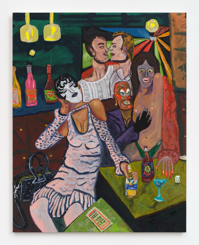 Marcel Alcal&aacute;, &quot;Midnight at La Poubelle,&quot; 2023, oil on canvas, 48 x 38 in (121.9 x 96.5 cm)