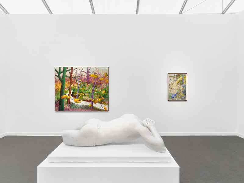 Sterling Wells, Ross Caliendo and Reza Aramesh, Frieze Los Angeles, installation view, 2025