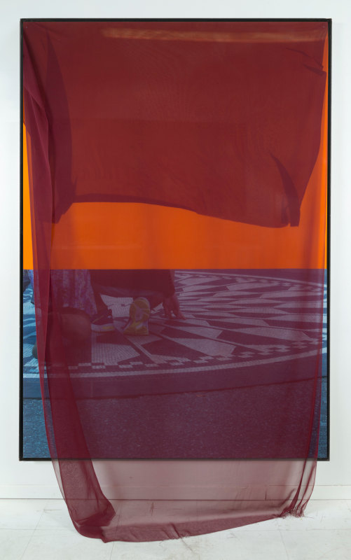 Rose Marcus, &quot;Imagine (Race)&quot;, 2016,&nbsp;pvc, plexiglass, silk, inkjet print on adhesive vinyl, iron frame,&nbsp;72 x 48 in (182.9 x 121.9 cm)