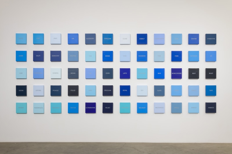 Cynthia Daignault,&quot;Blues,&quot; installation view at Night Gallery, 2018.