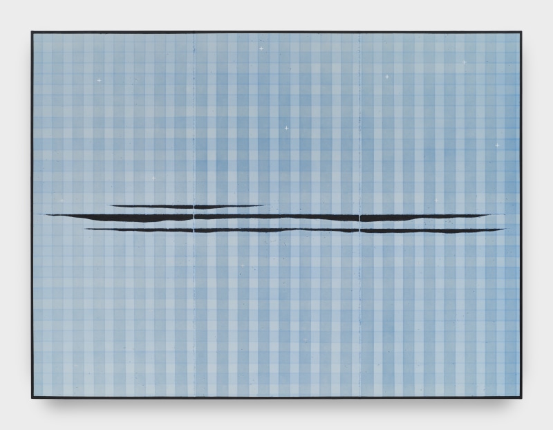Claire Colette, &quot;Thunder, Perfect Mind&quot;, 2025, acrylic, ash, salt, resin, flowers, 72 x 96 in (182.9 x 243.8 cm)