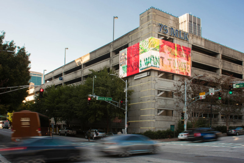 Tomashi Jackson's digital billboard for &quot;Art for Action,&quot;organized by Orange Barrel Media (OBM), Atlanta, GA, 2020.