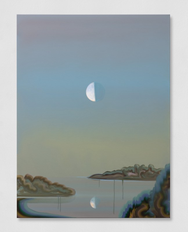 Wanda Koop, &quot;Three Quarter Moon&quot;, 2024, acrylic on canvas, 40 x 30 in (101.6 x 76.2 cm)