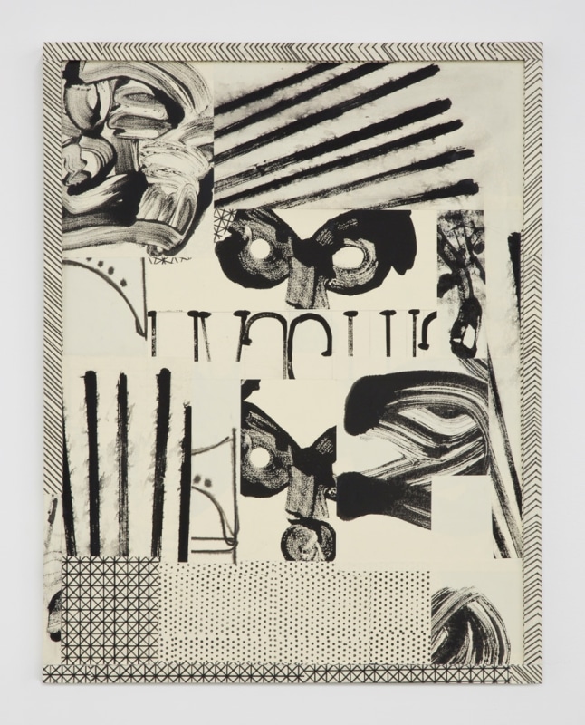 David Korty, &quot;Paper Frames #1&quot;, 2015, ink and silkscreen on panel