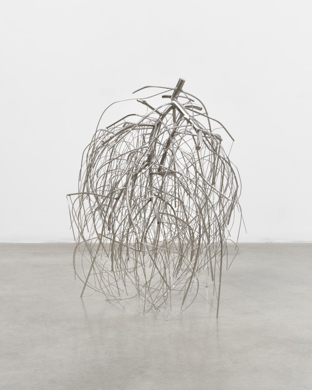Josh Callaghan, &quot;Landscape Object #2&quot;, 2024, stainless steel, 35 1/2 x 28 x 29 in (90.2 x 71.1 x 73.7 cm)