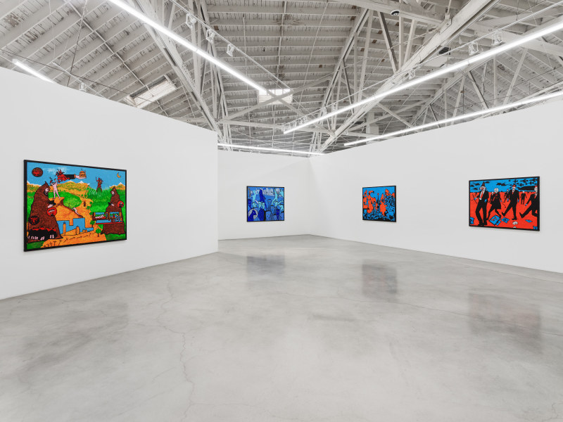 Derek Boshier, Strange Lands, installation view, Night Gallery, 2024