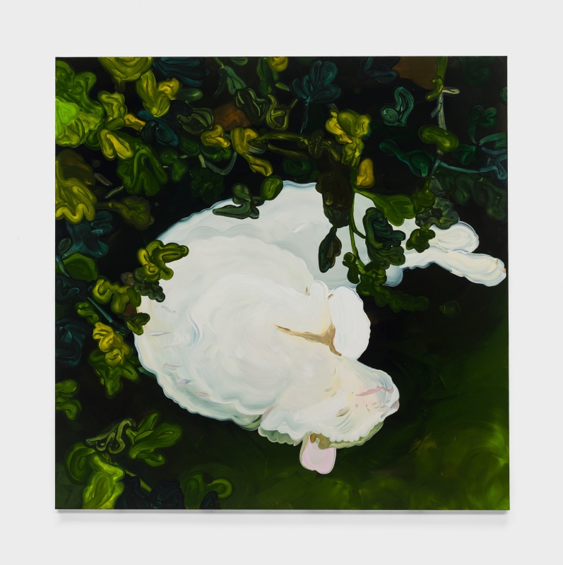 Clare Woods, &quot;Pragmatic Ambiguity&quot;, 2024, oil on aluminum, 59 x 59 in (150 x 150 cm)