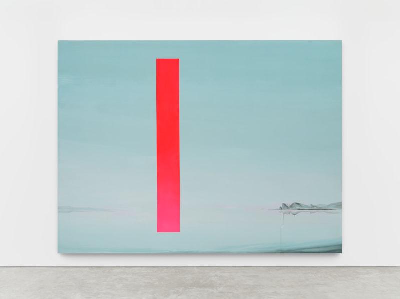 Wanda Koop, &quot;Black Sea Portal - Luminous Red&quot;, 2023, acrylic on canvas, 119 1/2 x 159 1/2 in (303.5 x 405.1 cm)