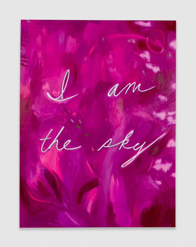 Paul Heyer,&nbsp;&quot;I am the sky (Magenta 4)&quot;, 2022,&nbsp;oil and acrylic on polyester,&nbsp;65 x 49 in (165.1 x 124.5 cm)