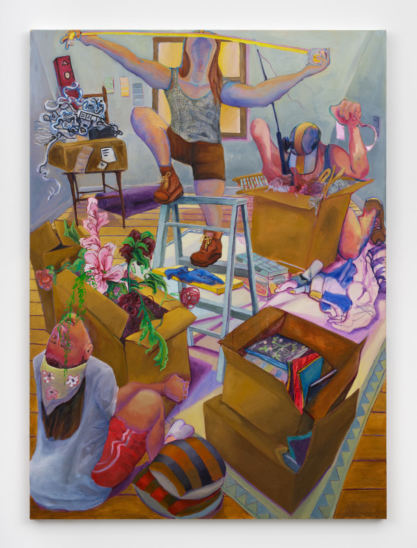 Tony Bluestone, &quot;Measure to Fit&quot;, 2024, oil on canvas, 66 x 48 in (167.6 x 121.9 cm)