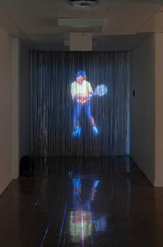 Serena Hologram, video, 2016, installation view in Sleep Never Rusts, MOCA Tucson, 2016.