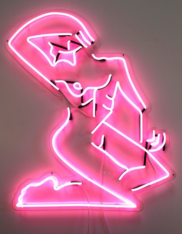 Mira Dancy, &quot;Street Ofelia (neon pink),&quot; 2014