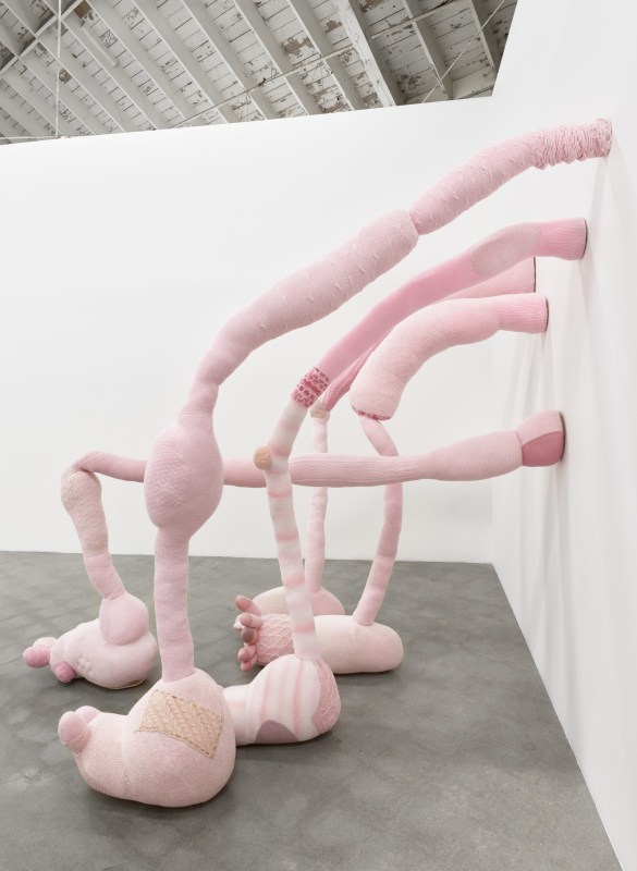 &quot;Large Legs,&quot; 2014, installation view at Night Gallery, 2020.