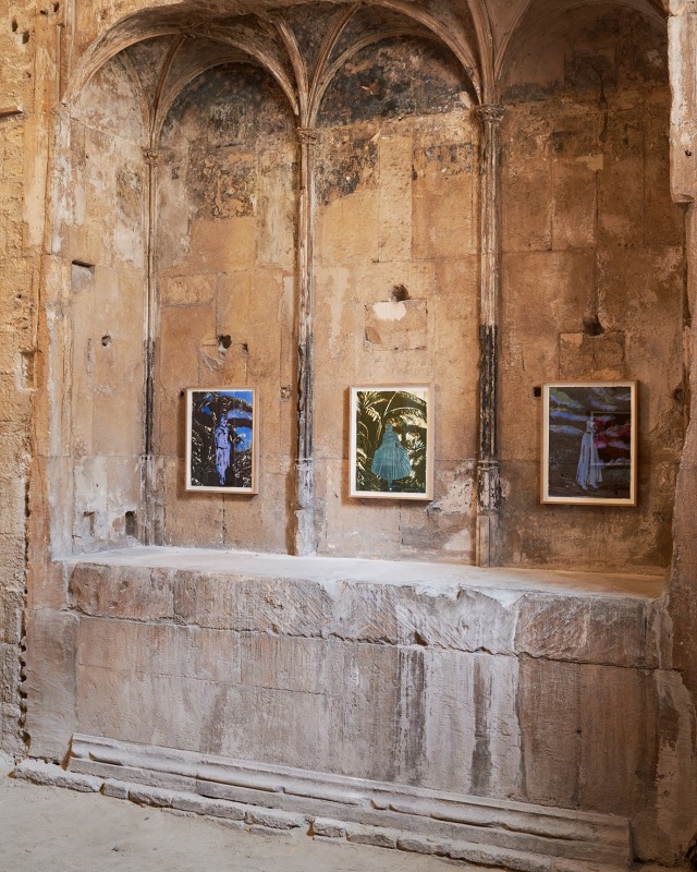 Installation view, L'Errante, as part of the Festival d'Avignon, Eglise des Celestins, Avignon, France, 2018