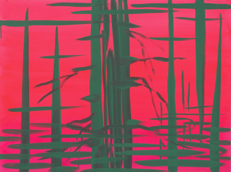 &quot;Deep Bay (Brilliant pink - green reflection),&quot; 2007