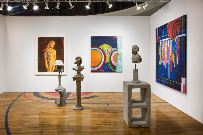 Installation view at Chicago Invitational, 2019, alongside Claire Tabouret and Marisa Takal.