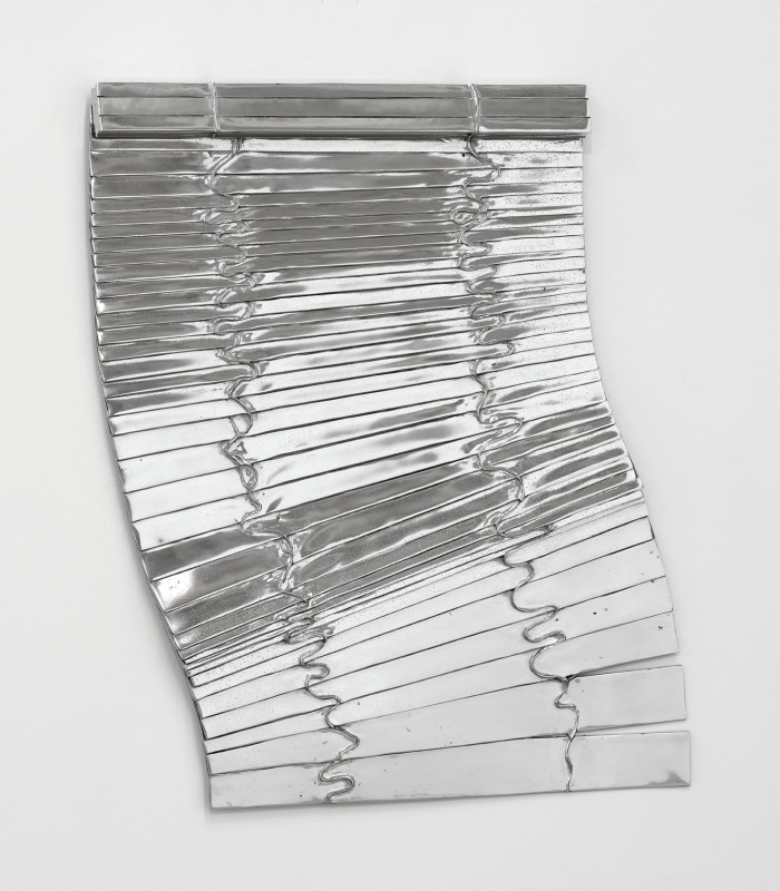 Anne Libby,&nbsp;&quot;These Days 90.356&quot;, 2023,&nbsp;polished cast aluminum,&nbsp;32 x 26 1/2 in (81.3 x 67.3 cm)