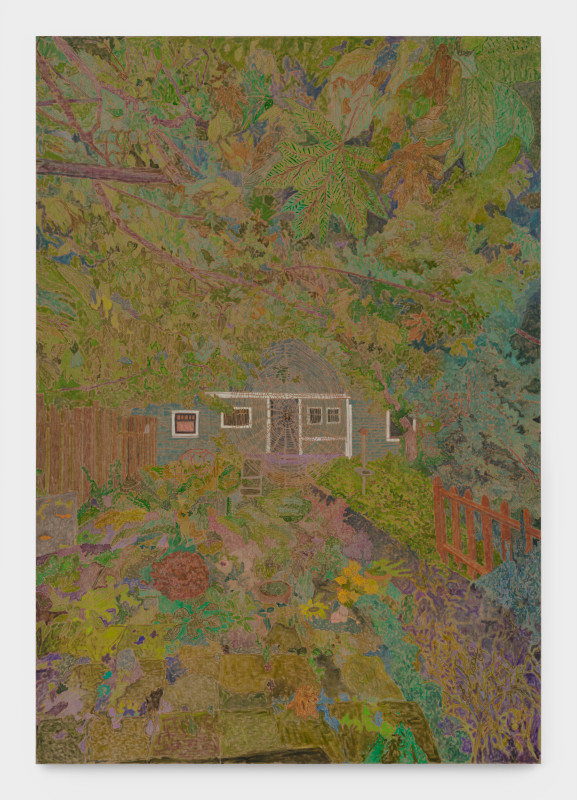 My Folk's Place, 2023, oil on linen,&nbsp;144 x 100 in (365.8 x 254 cm)