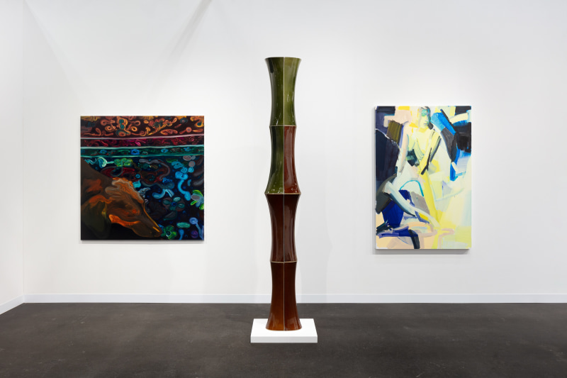 Sarah Awad, Clare Woods and Barr&atilde;o, installation view, The Armory Show, New York, 2024