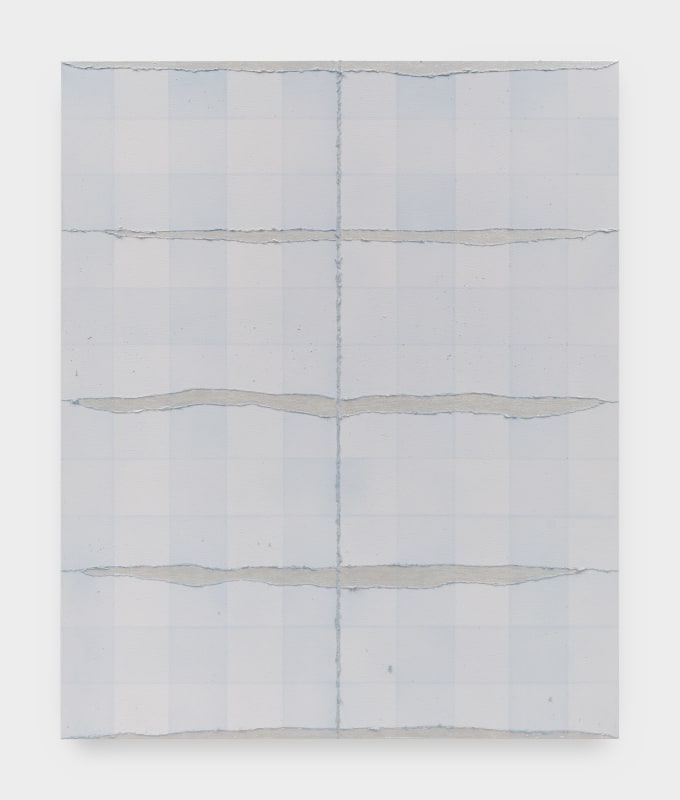 Claire Colette, &quot;The Sea at Dawn&quot;, 2024, acrylic, ash, salt, resin, flowers, 56 x 46 in (142.2 x 116.8 cm)