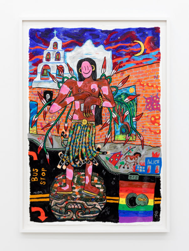 Marcel Alcal&aacute;, &quot;In the Midst of Inner Spirit,&quot; 2019, pastel on paper,&nbsp;47 3/4 x 33 1/2 in (121.3 x 85.1 cm)