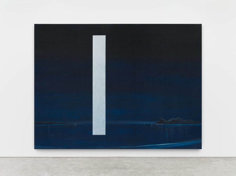 Wanda Koop, &quot;Black Sea Portal - Luminous Silver&quot;, 2023, acrylic on canvas, 119 1/2 x 159 1/2 in (303.5 x 405.)1 cm