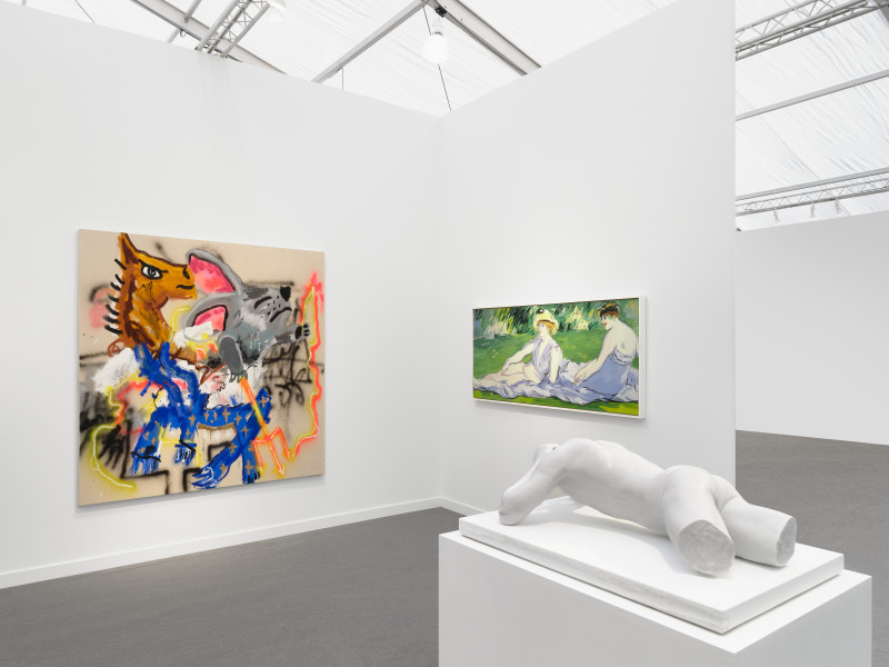 Ross Caliendo, Reza Aramesh and Robert Nava, Frieze Los Angeles, installation view, 2025