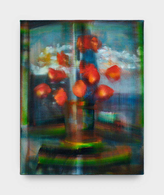 Ben Tong, &quot;Red Tulips&quot;, 2025, oil on canvas, 20 x 16 in (50.8 x 40.6 cm)