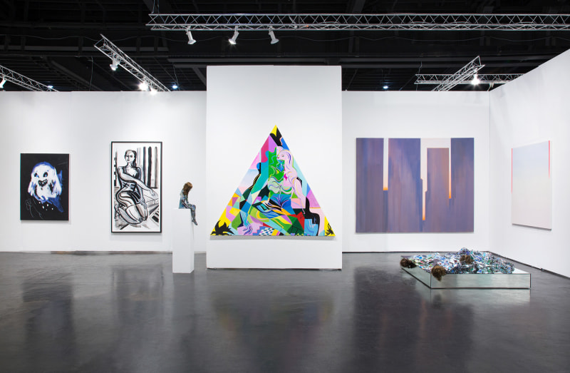 Night Gallery booth at NADA Miami, Ice Palace Studios, 2019.