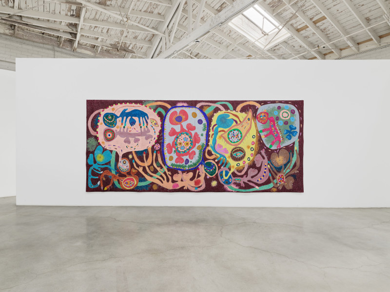 Nasim Hantehzadeh, &quot;Tickles, Dance, and Goosebump Blooms&quot;, installation view, 2025