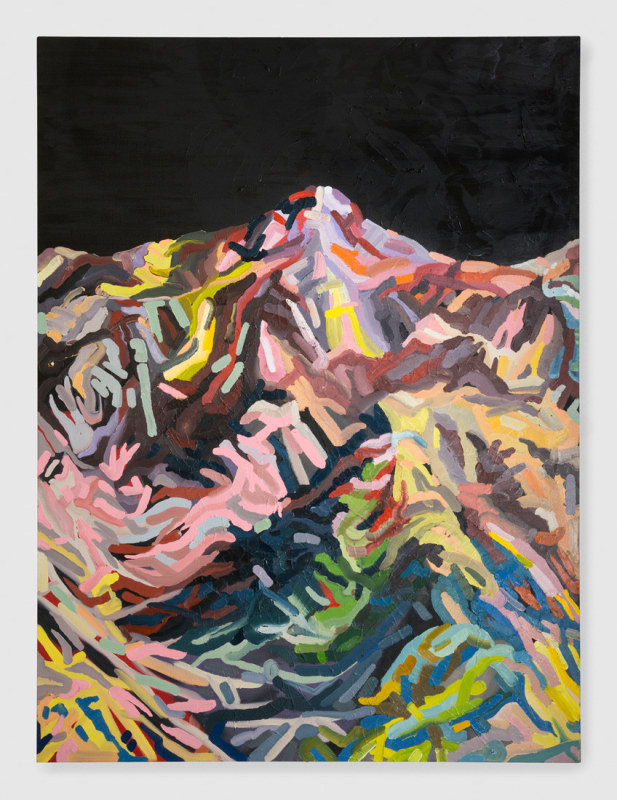 &quot;Mt. Wilson (Lavender, Pink, Grey, Blue, Black),&quot; 2015.