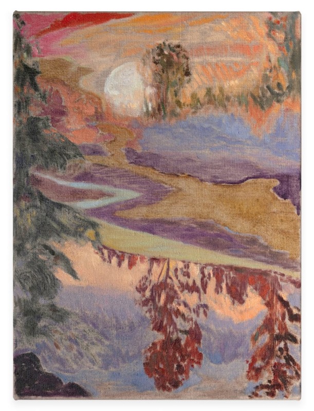 Riverwood, 2020, oil on linen, 82 x 100 in (208.4 x 254 cm)