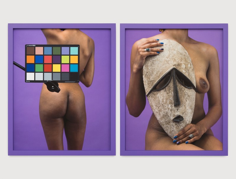 Awol Erizku, &quot;Study of the body with a mask,&quot; 2018