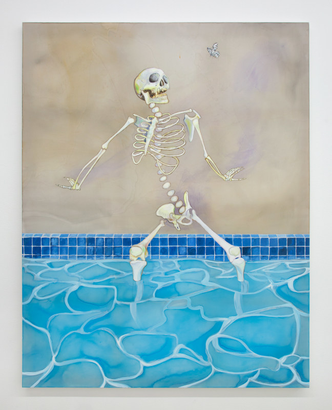 Paul Heyer, &quot;Cooling Off&quot;, 2020, oil and acrylic on polyester, 72 x 56 in (182.8 x 142.2 cm)